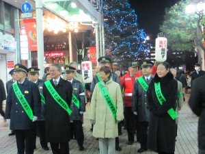 視察・督励の状況（一番町四丁目商店街）